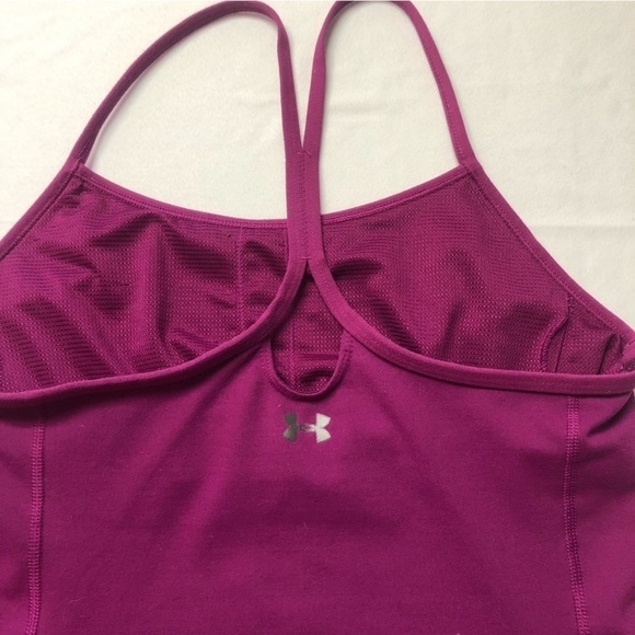 Under Armour Plum Athletic Racerback Exercise Tank Top - Picture 3 of 5